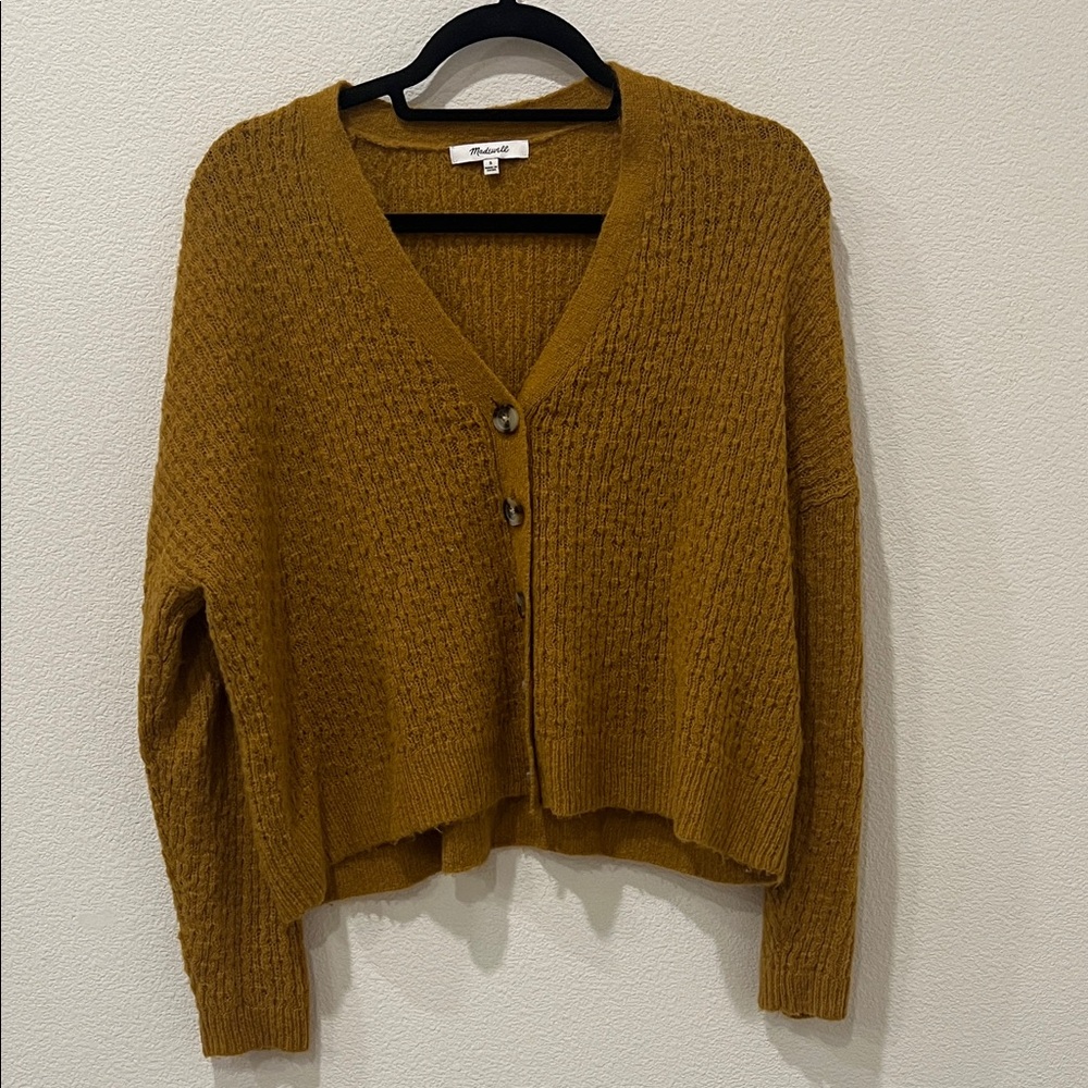 Madewell cropped cardigan small